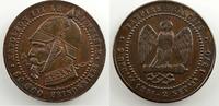 Coins of France 1793-1959 Satirical coins Chouette sur un canon; dessous des ossements Module 25mm cuivre TTB+ -