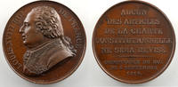 Tokens and Medals bronze Medals of Louis XVIII Confirmation de la Charte de 1814 Barre Médaille en bronze 41mm 1816 SUP/FDC -