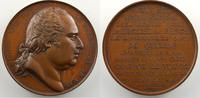 Tokens and Medals bronze Medals of Louis XVIII Pose de la 1ère pierre de l'Eglise de Bercy Gayrard/De Puymaurin Médaille en bronze 41mm 1823 SUP/FDC -