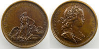 Tokens and Medals bronze Medals from Louis XV Année 1718 J.C.Roettiers/J.Duvivier Progrès du Roi bronze 41mm SUP/FDC -