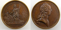 Tokens and Medals bronze Medals from Louis XV Année 1727 J. Duvivier/M. Rög Rétablissement des Compagnies de Cadets bronze 41mm SUP/FDC -