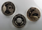 World coins 5 Dollars Kiribati The New Millenium 5 Dollars, 10 Dollars, 20 Dollars Harmonie, Espoir, Foi 2000 FDC -