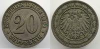 German coins 20 Pfennig Empire Allemand (1871-1919) William II (1888-1918) 20 Pfennig 1892 F TB+/TTB -