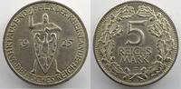 German coins 5 Reichsmark Weimar republic (1919-1933) Commemorative coinage 5 Reichsmark 1925 F Rheinlande TTB+ -