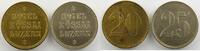 World coins Rappen Switzerland, emergency coins and tokens Lucerne/Luzern, Hotel Rössli 20 et 25 (Rappen) jetons ronds en laiton et maillechort SUP/FDC -