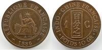 French colonial coinage French Indochina Lec.38 1 C(entième) 1886 A SUP -