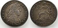 Coins of Lorraine Jeton rond en argent Duchy of Lorraine Charles IV en éxil (1634-1661) Jeton rond en argent 28,5mm Louis XIV 1661 TTB -