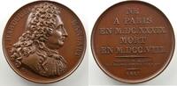 Tokens and Medals bronze Numismatic of famous people Galerie Métallique des Grands Hommes Français Jules Hardouin-Mansart (Paris 1639 - 1708) Médaille en bronze 41mm 1817 SUP/FDC -