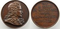 Tokens and Medals bronze Numismatic of famous people Galerie Métallique des Grands Hommes Français Nicolas de Catinat de La Fauconnerie (Paris 1637 - 1712) Médaille en bronze 41mm 1823 SUP -