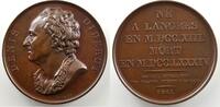 Tokens and Medals bronze Numismatic of famous people Galerie Métallique des Grands Hommes Français Denis Diderot (Langres 1713 - 1784) Médaille en bronze 41mm 1817 SUP/FDC -