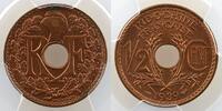 French colonial coinage 1/2 Cent French Indochina Lec.31 1/2 Cent. 1939 PCGS-MS64RB pr.FDC -