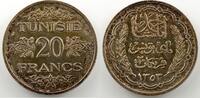 French colonial coinage 20 Francs Tunisia Ahmed, Bey, AH 1348-1361 Lec.363 20 Francs (AH1353) Essai SUP -