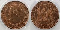 Coins of France 1793-1959 10 Cent 10 Cents G.248 Napoléon III tête nue 1855 A chien (Paris) PCGS-MS64RD pr.FDC -
