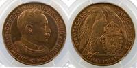 German coins 3 Mark Empire Allemand (1871-1919) William II (1888-1918) Karl GOETZ Essai de 3 Mark en bronze 1913 PCGS-SP63RB SUP/FDC -
