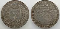 Tokens and Medals Jeton rond en argent Royal tokens Dombes (principauté de) Jeton rond en argent Gaston de France (frère de Louis XIII) 1639 TB+/TTB -