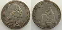 World coins Vatican and Papal States Innocent XII (1691-1700) Ferdinand de Saint-Urbain Demi-piastre en argent 38mm Le Pape à genoux An VI TTB+/SUP -