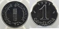 Coins of France 1959-2001 1 Centime 1 Centime G.91 Epi 1991 PCGS-MS62 SUP/FDC -