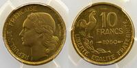 Coins of France 1793-1959 10 Franken 10 Francs G.812 Guiraud 1950 Essai PCGS-SP66 FDC -