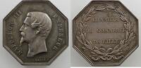 Tokens and Medals Jeton Numismatique du commerce et de l'artisanat Chambre de Commerce Lille Jeton octogonal en argent 31mm Chambre de Commerce de Lille Napoléon III TTB+/SUP -