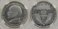 Coins of France 1793-1959 10 Franken 10 Francs G.808 Maréchal Pétain, concours de Vezien 1941 Essai aluminium GENI-SP65 FDC -