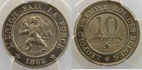 World coins 10 Cent Belgium Léopold I (1831-1865) 10 Cent. 1862 PCGS-MS67 FDC exceptionnel -