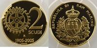 World coins 2 Scudi San-Marino 2 Scudi 2005 R (Rome) Rotary International PCGS-PR70DCAM Belle Epreuve/Proof -