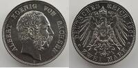 German coins 2 Mark Kingdom of Saxony Albert (1873-1902) 2 Mark 1901 E (Dresde) SUP -