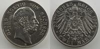 German coins 2 Mark Kingdom of Saxony Georges (1902-1904) 2 Mark 1904 E (Dresde) Mort du Roi le 15 octobre 1904 SUP -