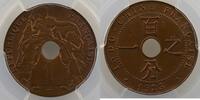 French colonial coinage 1 Cent French Indochina Lec.92 1 Cent 1923 poissy PCGS-MS63BN SUP/FDC -