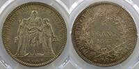 Coins of France 1793-1959 5 Francs 5 Francs G.745 Hercule 1873 A (Paris) PCGS-MS65 FDC -