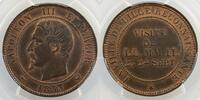 Coins of France 1793-1959 10 Cent 10 Cents G.249 Module de Lille 1853 bronze PCGS-MS63RB SUP/FDC -