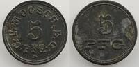 Emergency coins from Alsace-Lorraine 5 Pf MOOSCH (68) C.-V., Moosch. E.G. 5 Pf Zn,R 19,5 mm TB+/TTB -