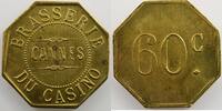 Emergency coins and tokens CANNES (06) Brasserie du Casino Elie 15.3 60 c Lt, 8 26mm SUP -
