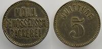 Emergency coins from Alsace-Lorraine MULHAUSEN (Mulhouse) (68) Mülh. Genossensch. Bäckerei 5 Quittung Ma, R 18,5 mm TTB -
