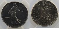 Coins of France 1959-2001 1/2 Franc 1/2 Franc G.429 Semeuse 1965 Essai PCGS-SP68 FDC -