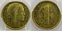 Coins of France 1793-1959 10 Franken 10 Francs G.796 Concours de Morlon 1929 Essai de Morlon en bronze-aluminium PCGS-SP65 FDC -