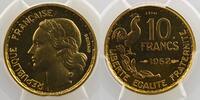 Coins of France 1793-1959 10 Franken 10 Francs G.812 Guiraud 1952 Piéfort Essai PCGS-SP66 FDC -