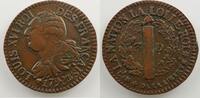 French revolutionary coins 3 Deniers G.4 3 Deniers Français 1792 BB (Strasbourg) TTB -