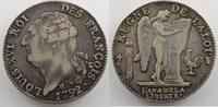 French revolutionary coins 6 Livres G.55 Ecu de 6 Livres François 1792 I (Limoges) 1er sem. TB+/TTB -