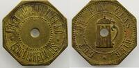 Emergency coins from Alsace-Lorraine LINGOLSHEIM (67) Adler & Oppenheimer A.G. Gut Für Ein Glas Bier Lt, 8 24 mm (Percé) TTB -