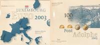 Luxembourg coins 1 cent Henri (2000- ) Coffrets Coffret de 8 pièces 1 cent à 2 2003 Brillant Universel -