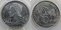 French colonial coinage 5 Francs Comoro Islands Lec.36 5 Francs 1964 Essai PCGS-SP67 FDC -