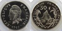 French colonial coinage 50 Francs French polynesia Lec.110 50 Francs 1967 Essai PCGS-SP67 FDC -