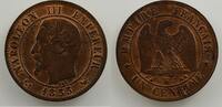 Coins of France 1793-1959 1 Centime 1 Centime G.86 Napoléon III tête nue 1855 W ancre (Lille) TTB -