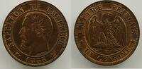Coins of France 1793-1959 1 Centime 1 Centime G.86 Napoléon III tête nue 1853 W (Lille) SUP/FDC -