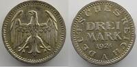 German coins 3 Mark Weimar republic (1919-1933) Monnaies courantes 3 Mark 1924 A TTB+/SUP -
