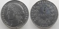 Coins of France 1793-1959 5 Francs 5 Francs G.693 Concours de Dieudonné 1848 Concours monétaire de 1848 Essai de Dieudonné étain TTB+ -
