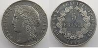 Coins of France 1793-1959 5 Francs 5 Francs G.693 Concours de Dieudonné 1848 Concours monétaire de 1848 Essai de Dieudonné étain SUP/FDC -