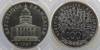 Coins of France 1959-2001 100 Francs 100 Francs G.898 Panthéon 1987 PCGS-MS68 FDC -