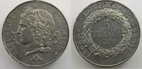 Coins of France 1793-1959 5 Francs 5 Francs G.714 concours de Vauthier-Galle 1848 Concours monétaire de 1848 Essai de Vauthier-Galle étain SUP -